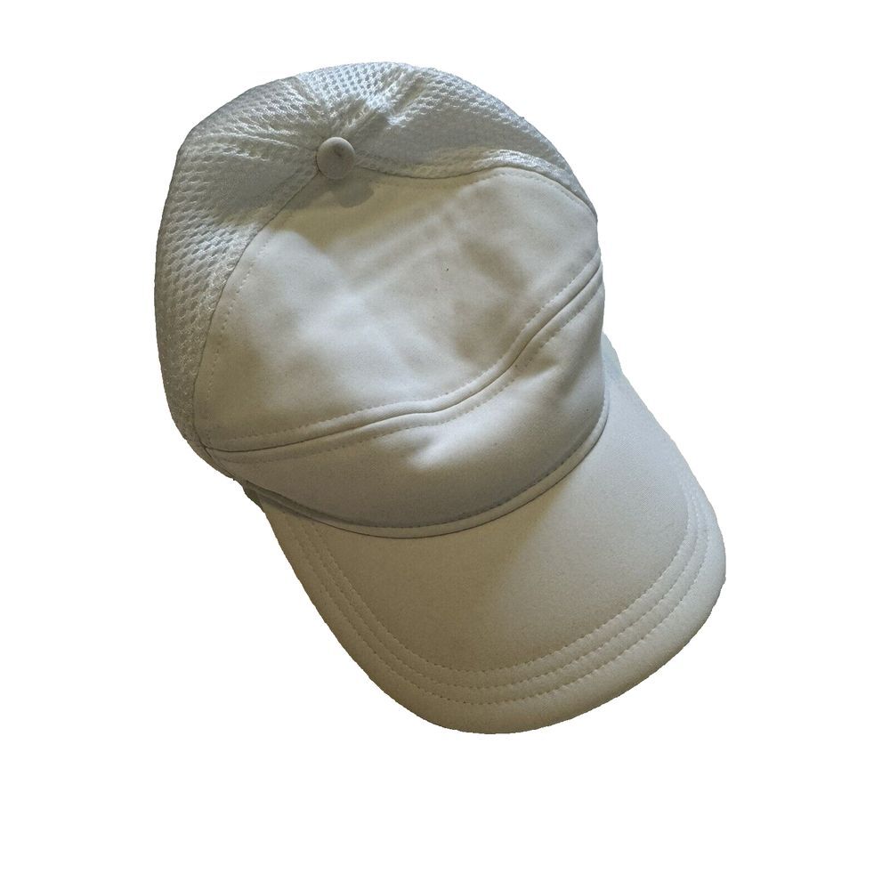 LULULEMON All-White ATHLETIC SNAPBACK HAT Running Track Gym‎ Yoga Baseball Cap